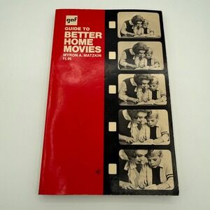GAF Guide to Better Home Movies Myron A Matzkin Vintage 1969 Amphoto Book